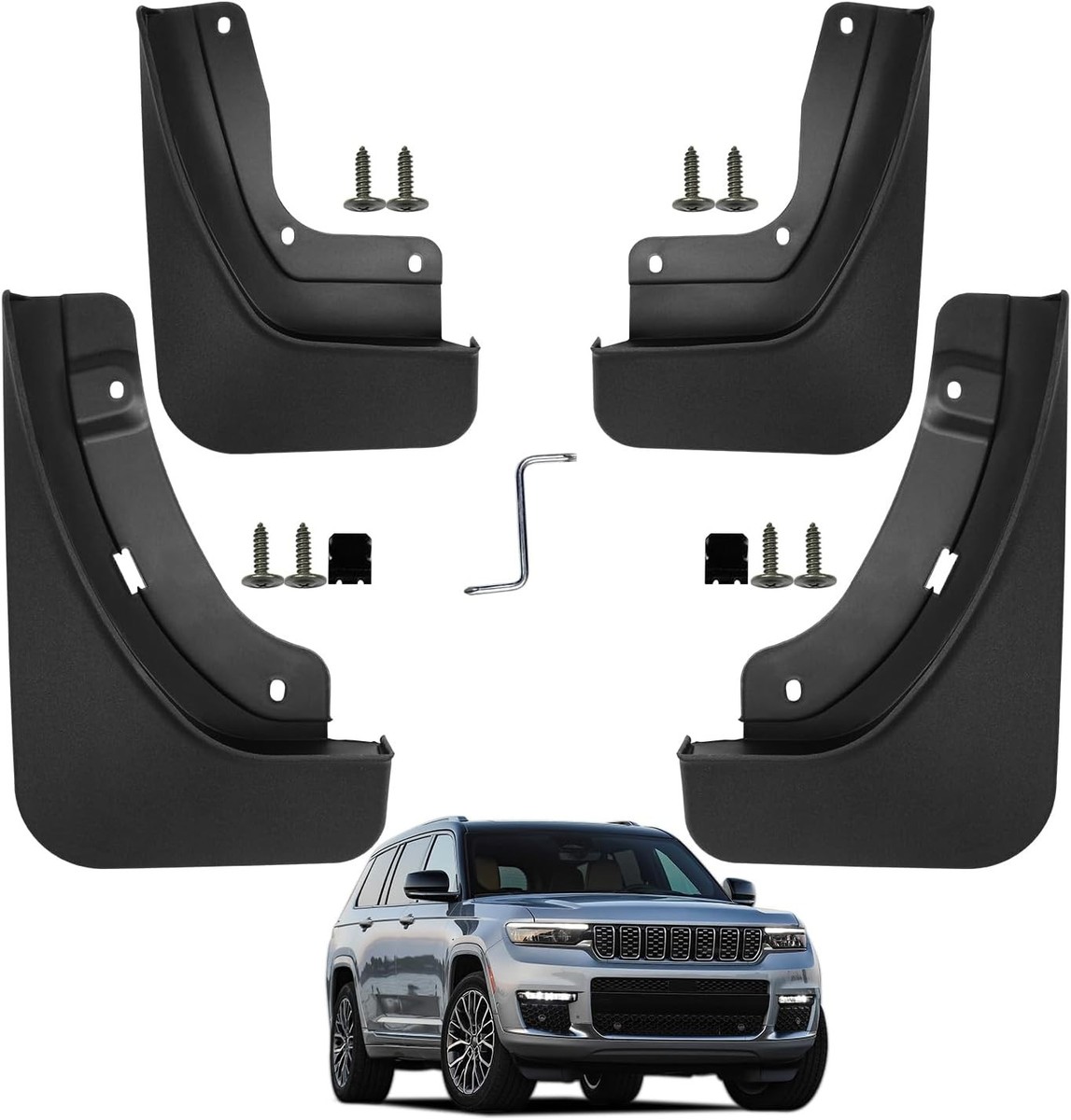 4 Pack Truck Mud Flaps for Jeep Grand Cherokee L 2022-2025 Splash