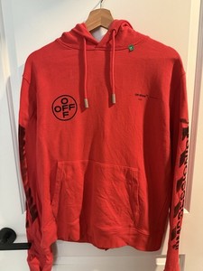 Off White Red Hoodie | eBay