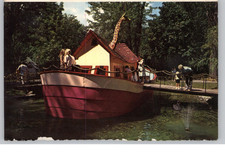 Montreal Lafontaine Park Childrens Zoo Giraffe Postcard 1985