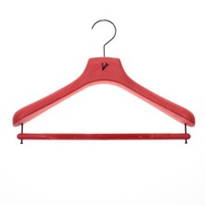 Isaia Suit Hanger Size 40 in Orangey Red with Purple Coral Composite