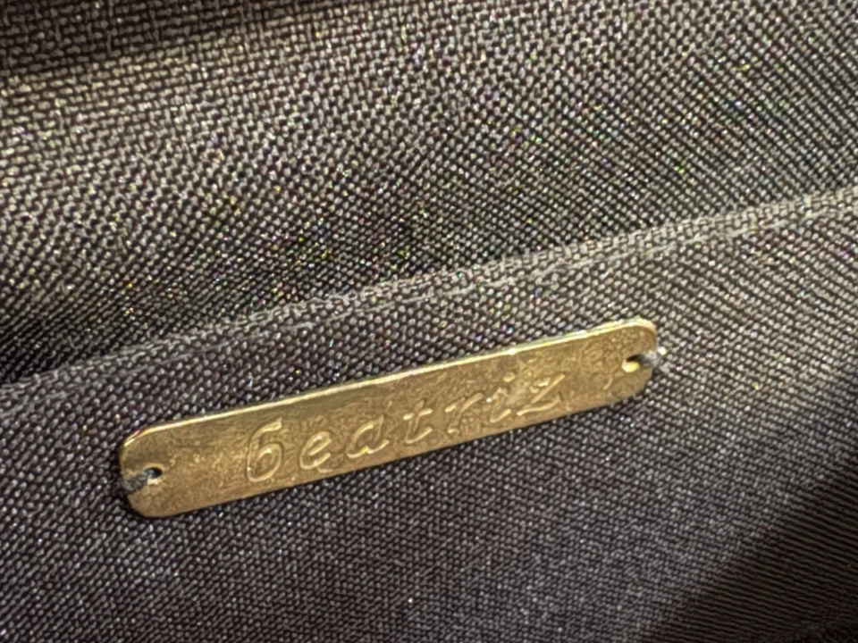 Bolso sin asas House Of Beatriz de noche artístico con estampado de chevron correa de cordón Foto 2 de 4