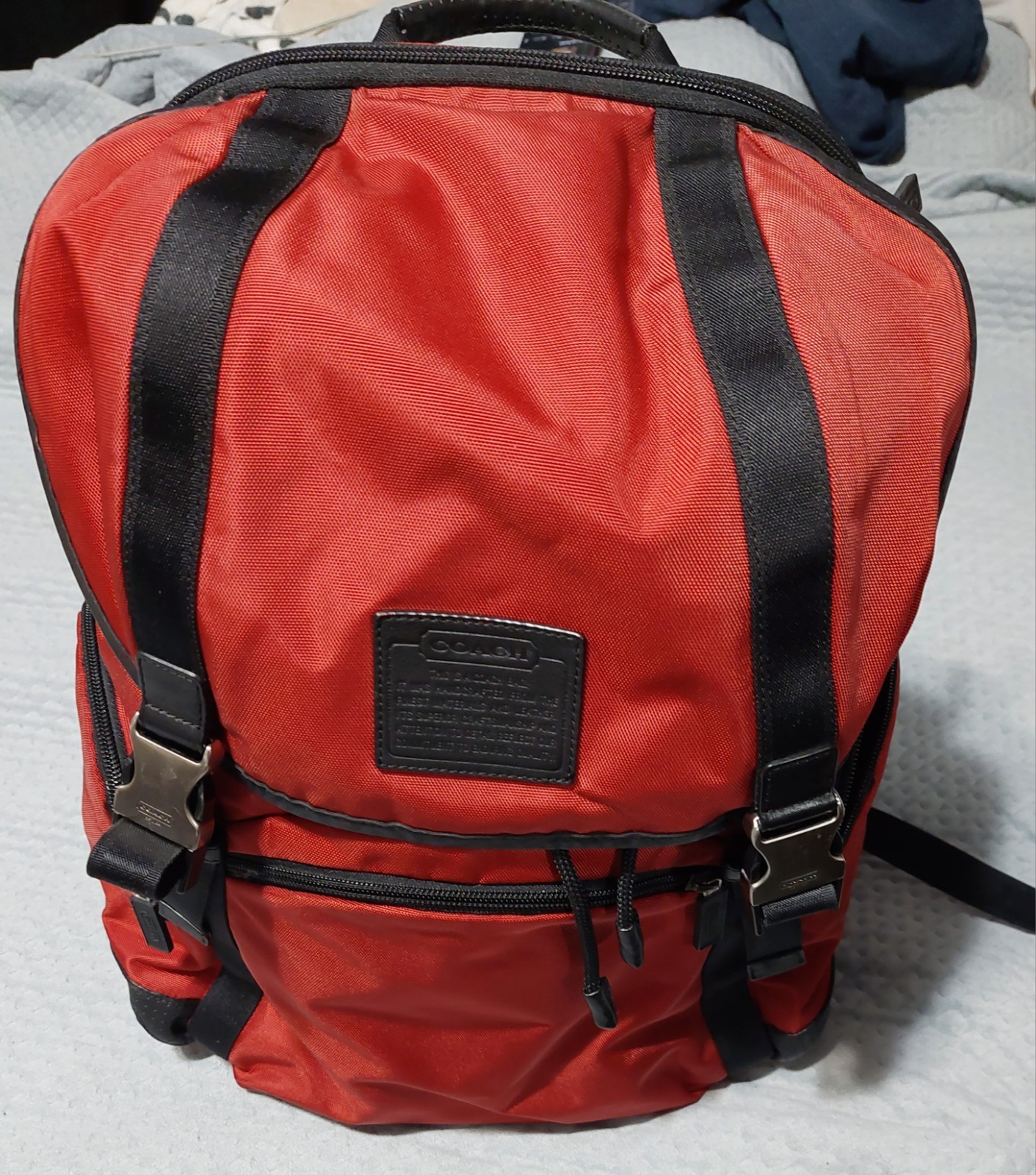 Coach Backpack Red - image 2