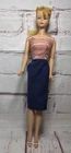 Vintage Ponytail Barbie #5 In Original Vintage Cruise Stripes Dress