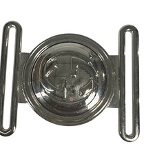 Gucci Interlocking Belt Buckle Silver