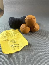 Vintage Leather JUGGLING Balls w/ Bag