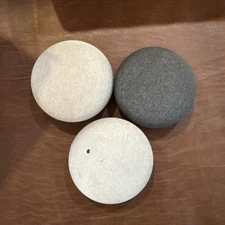 THREE Google Nest Mini’s Smart Speaker, 2 Grey 1 black