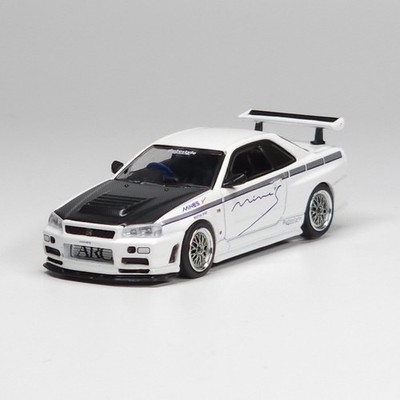 Inno64 Nissan Skyline GT-R R34 R-Tune Tuned by Mine's Black Hood