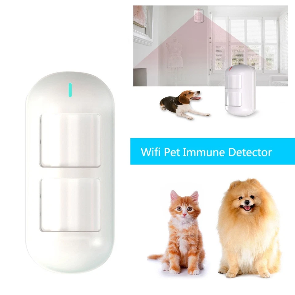 TUYA Smart Wifi Dual Pet Immune PIR Sensor Motion Detector Home Security Alarm - Image 4 of 4