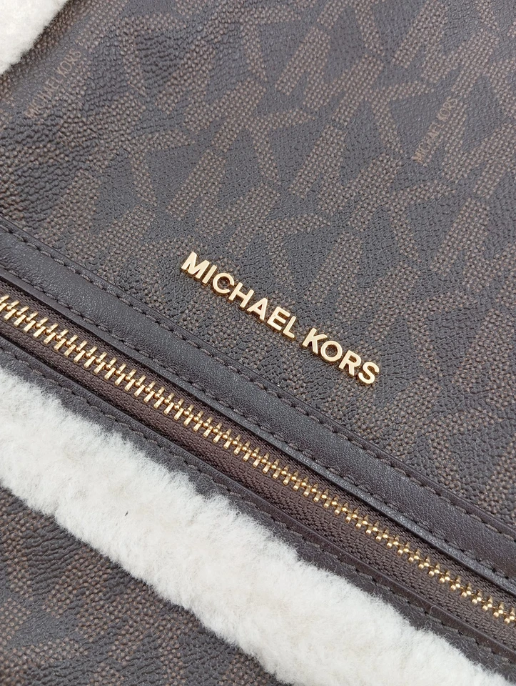 Michael Kors Sac à Dos Femme Marron Logo Print - Photo 3/4