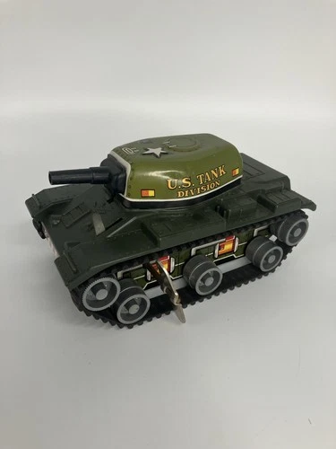 Vintage MARX U.S. Army Tank Division # 392 Windup Tin Lithographed 1973 WORKS