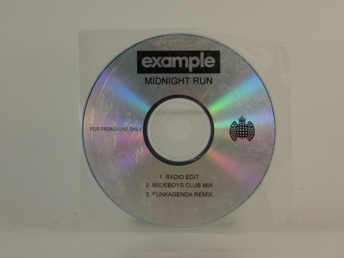 EXAMPLE MIDNIGHT RUN (H1) 3 Track Promo CD Single plus Plastic Sleeve ...
