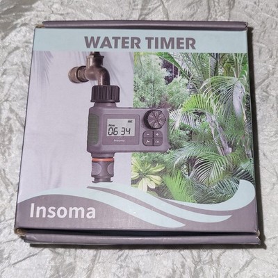 INSOMA IRRAGATION SPRINKLER WATER TIMER SGW05GN PROGRAMMABLE SINGLE OUTLET NEW