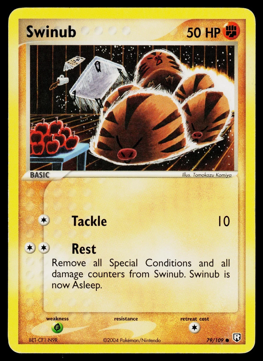 swinub pokemon card Swinub Pokémon TCG Cards for sale