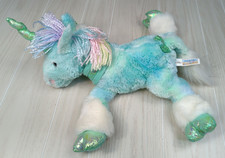 Animal Alley Unicorn Teal Green Tie-dye Rainbow Mane Toys R Us Plush 2000