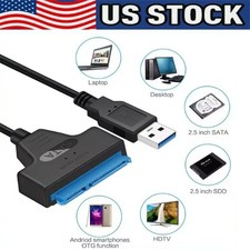 USB 2.0 to 2.5" SATA III Hard Drive Adapter Cable/UASP to USB2.0 Converter