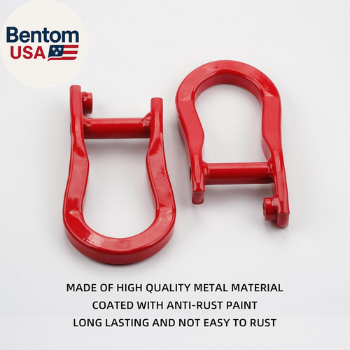 Front Tow Hooks Compatible with 2007-2019 Chevy Silverado GMC Sierra 1500 2019 C - Picture 6 of 12
