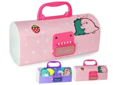 FunBlast Kids Pen & Pencil Box,Suitcase Style Password Lock Pencil Case-Dinosaur