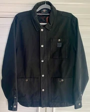 Harley Davidson Wax Cotton Jacket Size L Large Regular Men Black
