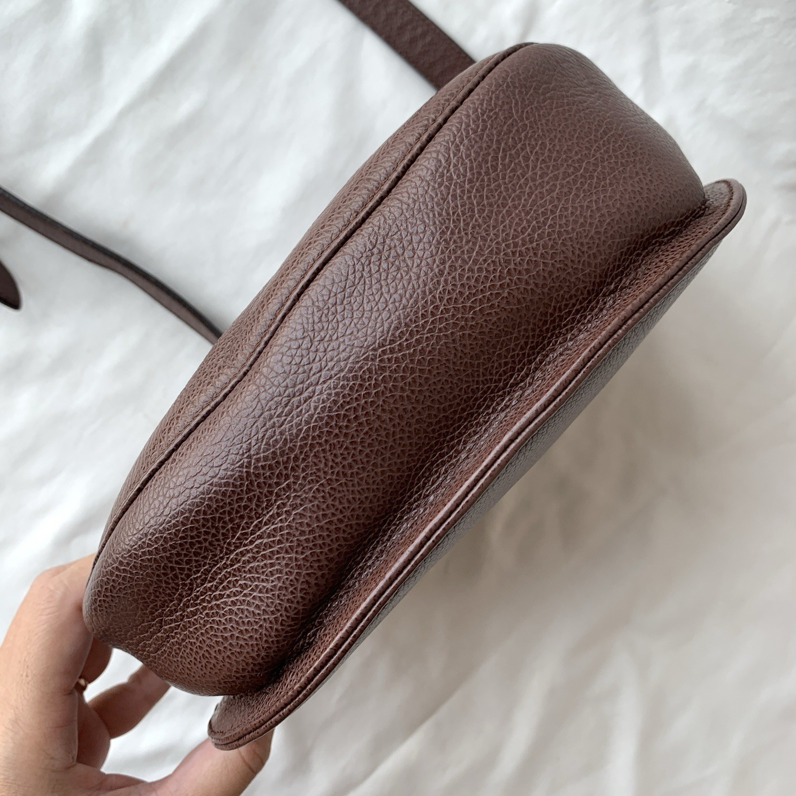 Vintage Coach Madison Carlyle Bag 4401 Brown Beechnut Leather Made In Italy 1995 image 8