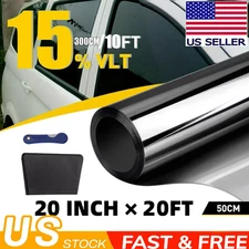 600CM Uncut Roll Window Tint Film 15% VLT 20" x 20ft Feet Car Home Office Glass