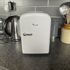 Portable Mini Fridge 4-Litre Can Holds 6 x 330ml White With Plug Included