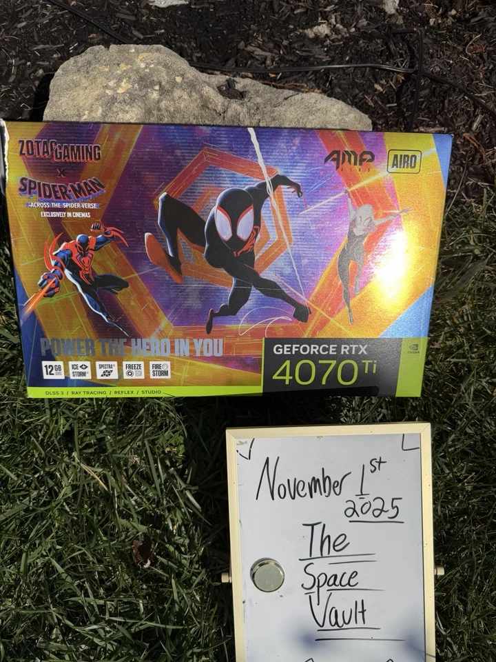  ZOTAC GeForce RTX 4070Ti 12GB GDDR6X AMP AIRO Spiderman Graphics Card  - Image 3 of 4