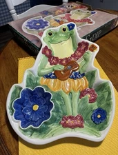 Hawaiian Frog Chip and Dip Platter by Boston Warehouse. With Box* FREE SHIPPING