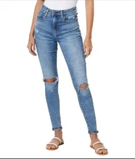 LEVI'S WOMEN'S 721 HIGH RISE SKINNY JEANS - SIZE: WOMEN 32×30 Distressed Jeans 