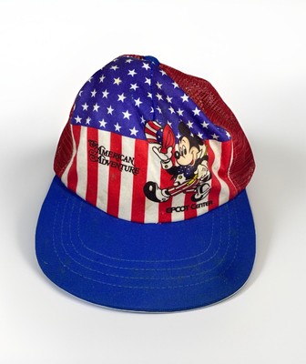 Mickey Mouse American Adventure Epcot Center Trucker Mütze Vintage 1982 Des lesen
