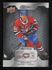 2023-24 Upper Deck Engrained Rookies Ebony 28/49 Owen Beck #109 13og