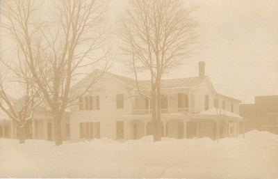 DeRuyter, New York,  Bank and Residence,  Madison Co, Real Photo Postcard RPPC