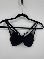 NWT Wacoal Racerback Underwire Bra Women's 32C Black Mesh Adjustable Front Close