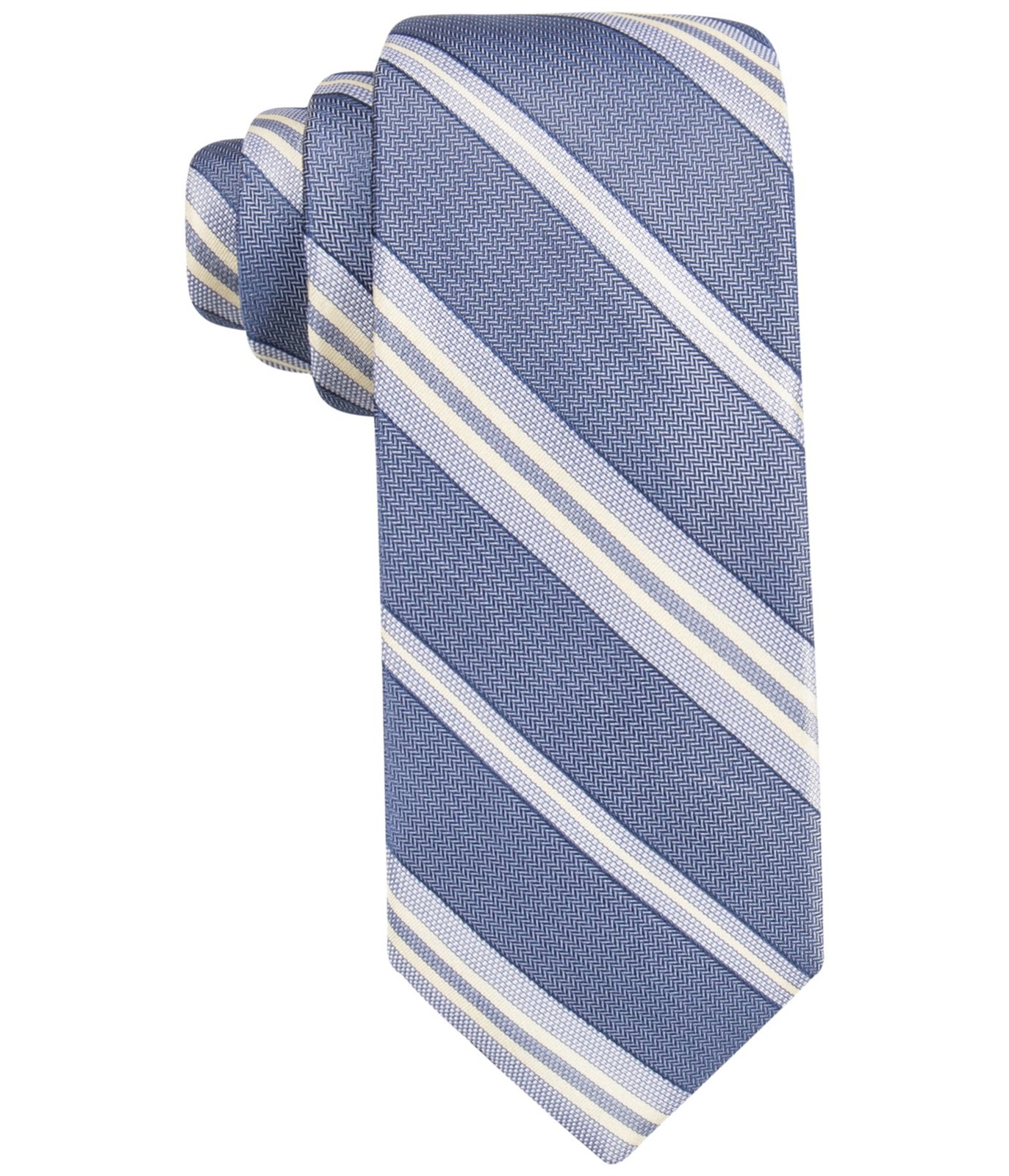 Ryan Seacrest Mens Imperial Stripe Self-tied Necktie Blue One Size 5490₽
