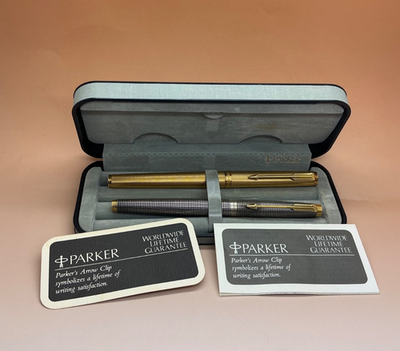 Parker 75 Early Model Sterling Silver 14K 63 Fountain Pen Parker