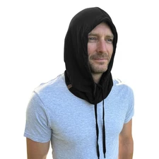 Golden Kocoon Organic Cotton Bamboo Hood Cover for WiFi EMF Faraday Silver Liner