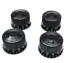 4×Genuine Ibanez Artist Sure Grip III Volume Tone Speed Knob For Les Paul Black