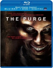 The Purge (Blu-ray + DVD, 2013, 2-Disc Set, Digital Copy UltraViolet) Slipcover