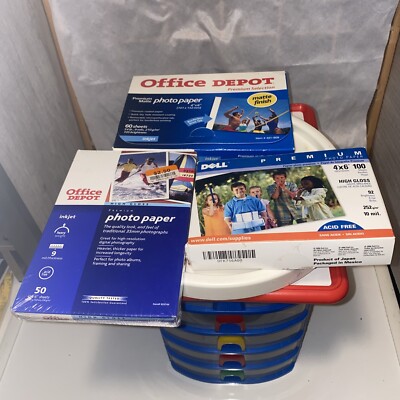 Photo Paper 4x6 Inkjet Printers BUNDLE Premium Matte Office Depot Dell HighGloss