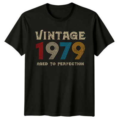 Vintage 1979 Herren T-Shirt 47. Geburtstag Geschenk Aged To Perfection