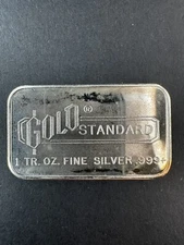 RARE 2K MINTED 1oz Vintage Engelhard Silver Bar for GOLD STANDARD (Mirror Back)