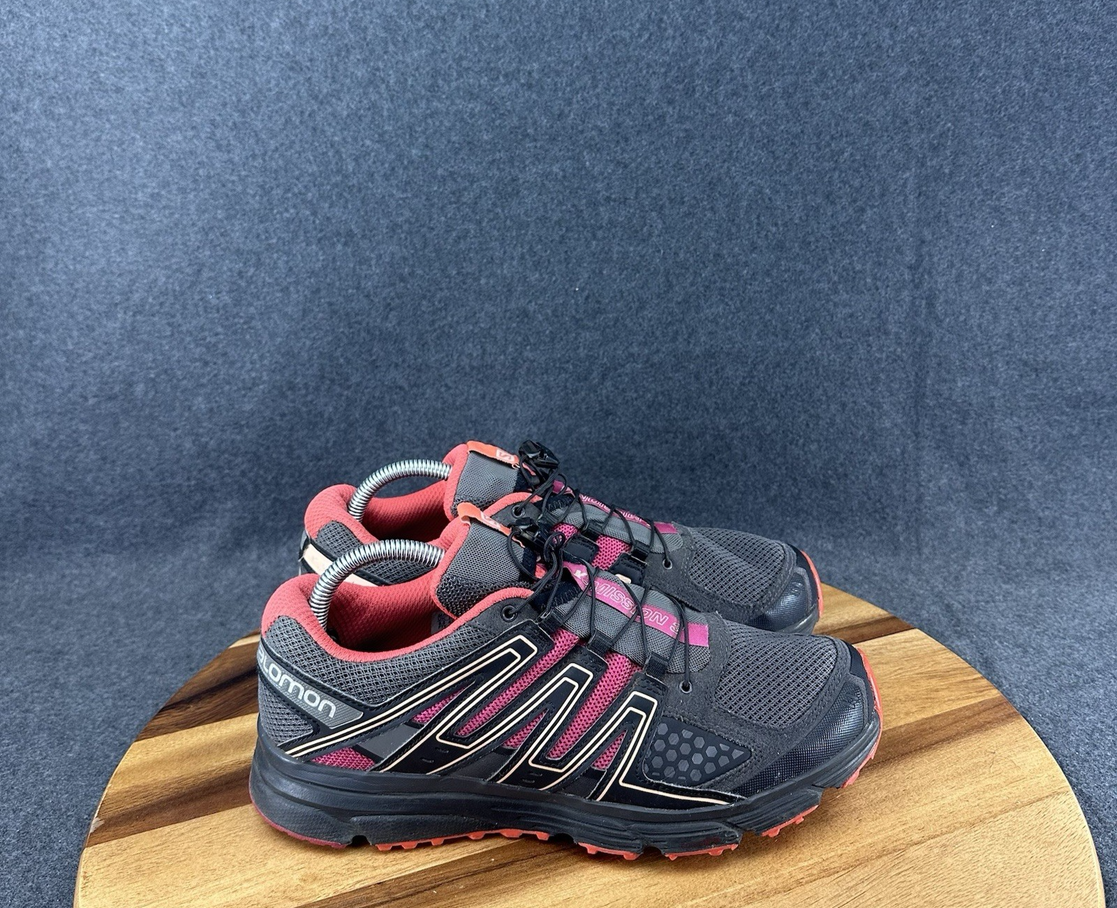 Scarpe da corsa donna Salomon X Mission 3 taglia 10 trail basse 393258 grigio rosa