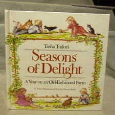 Tasha Tudor's Seasons of Delight 1st 1986 Inscribed and signed pop-up book fine