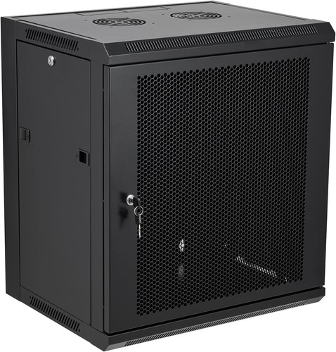 15" 12U Network Data Cabinet Comms Wall Rack Patch Panel Switch 600x400x530mm - Picture 9 of 9