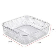 Stainless Steel Sterilization Tray Basket Mesh Surgical Instrument Basket