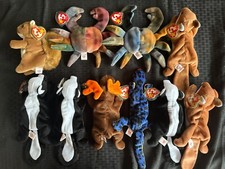 TY Beanie Babies Animals Lot of 10 w Tags Stored Never Played With 7