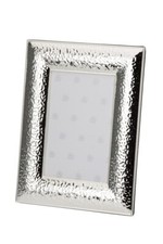 BAUER Fotorahmen Bilderrahmen gehämmert versilbert glänzend 10x15 cm NEU!