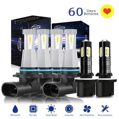 For Chevy Tahoe 2001-2006 6x Combo 9005 9006 LED Headlight