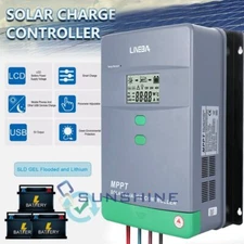 100A 60A 30A MPPT Solar Charge Controller 12V 24V 36V 48V Home Battery Charger