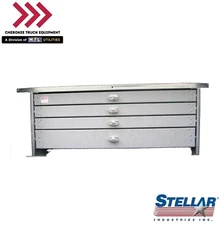 Stellar 37604, (4) Drawer Heavy-Duty Steel Toolbox- 18.5"H x 42"W x 18.75"D