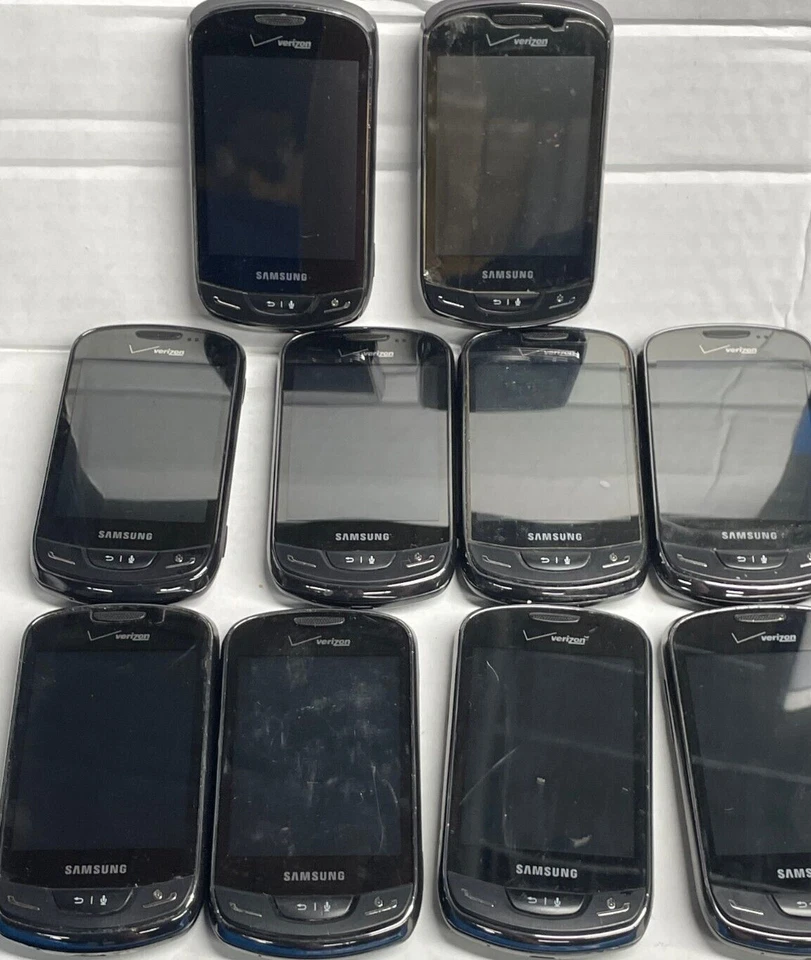 Lote de 10 teléfonos celulares Samsung Brightside SCH-U380 - negros (Verizon) Foto 2 de 3
